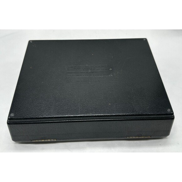 VINTAGE Mark IV Magnates Black Plastic Cigar Box w Gold Eagle Emblem  9.75”x7.5” - Picture 7 of 12